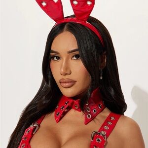 Red Playboy Bunny costume BRAND NEW NEVER WORN s/m .
